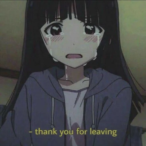 immagine, anime piangono, anime carino, l'anime è triste, lacrime dell'estetica anime