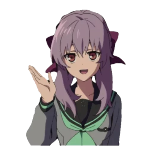 fille animée, shinoa hiiraga, personnages d'anime, owari pas de séraphe shinoa, le dernier séraphim shinoa