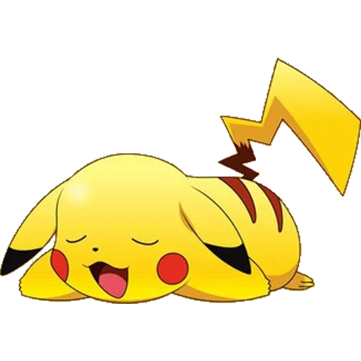 pikachu, pikachu tidur, menggambar pikachi, pikachu pokemon, pikachu sryzovka