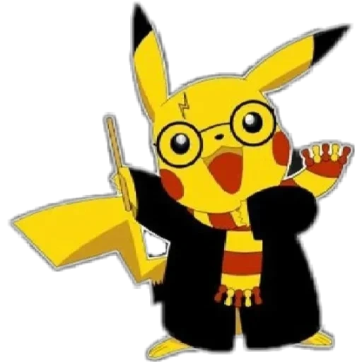 pikachu, pikachu chibi, pikachu harry, pikachu es un científico, pikachu harry potter