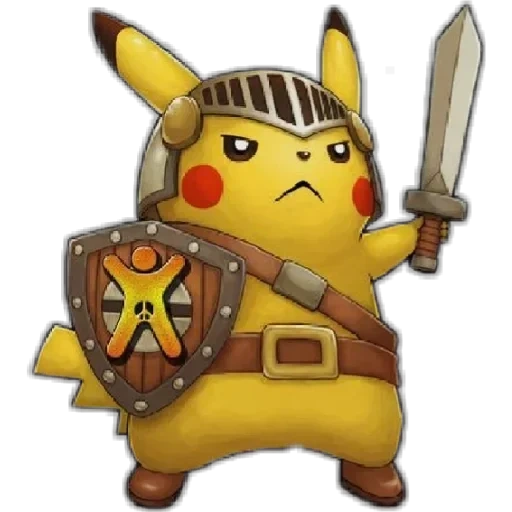 pikachu, pokemon, pikachu knight, pikachi stalker, pikachu automaticamente
