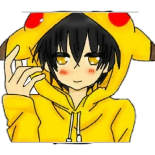 immagine, ragazzi anime, sasha pikachu sasha, pikachu anime guy, bella ragazzi anime