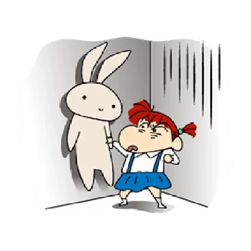 lapin, 1 abonné, bande dessinée de lapin, les lapins sont drôles, bunny mitraillette anime