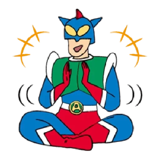 herói, animação, xingtian, crayon shin-chan action kamen