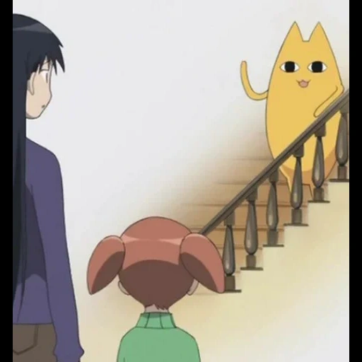 адзуманга, азуманга кот, chiyo's father, адзуманга желтый кот, flcl progressive аниме