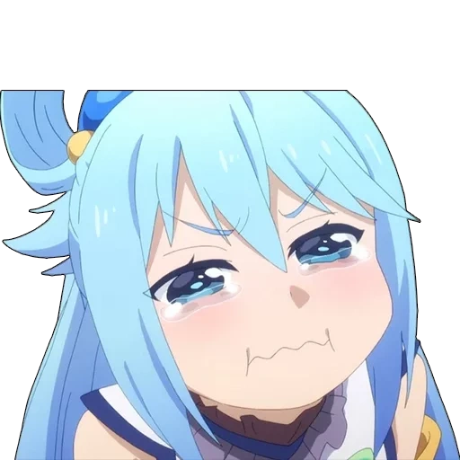 konosuba, aqua konosuba, аква коносуба, аниме коносуба аква, аква коносуба crying