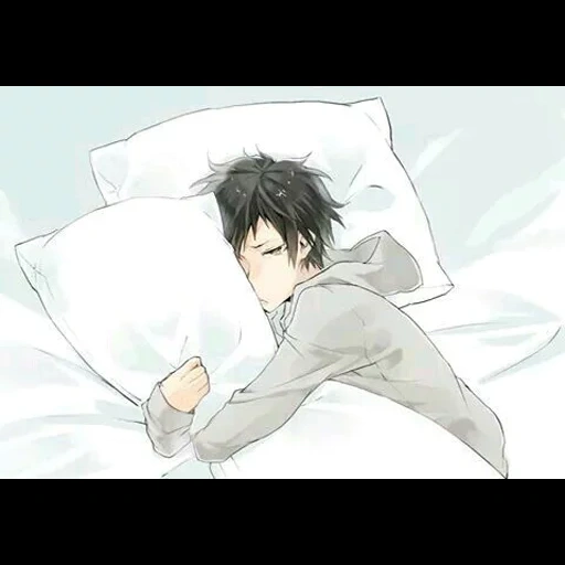 аниме парни, аниме парень спит, изая орихара спит, спящий аниме парень