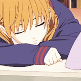 anime, bild, der süße anime, sizuka ist schläfrig, anime charaktere