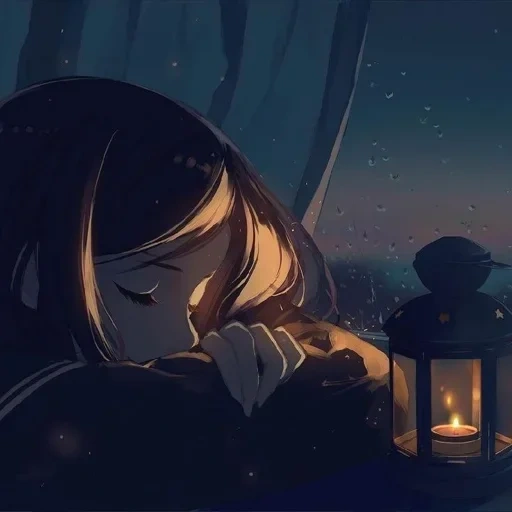 picture, sadness art, anime art, anime is lonely, the anime is beautiful