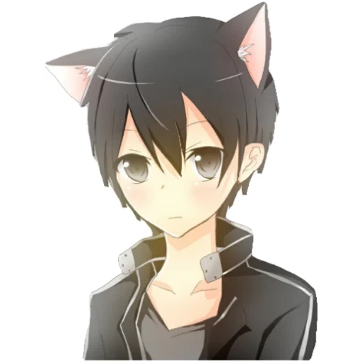 кирито кун, kirito kun, кирито неко, аниме неко кун, мастера меча онлайн