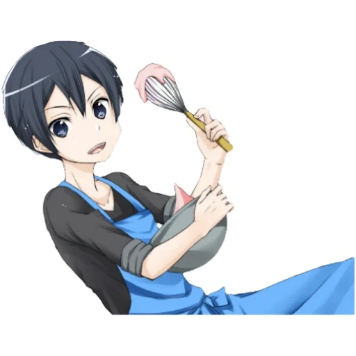 kirito, animation art, cartoon characters, god's kirito regime, sword master online