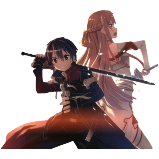 kirito asuna, kirito und asuna, master of sword anime, anime von kirito asuna, schwertmeister online