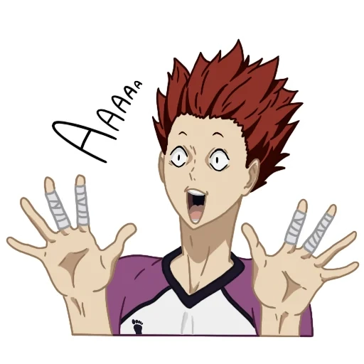 haikyuu, satori tendou, pallavolo personaggio anime, satoshi shirakiyo