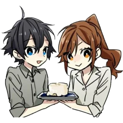 immagine, khorimiy yuri, manga chibi horimiy, horimiy chibi miyamura, i personaggi dell'anime khorimiy