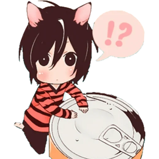 mangue rouge, chibi miyamura, anime horimiya, anime de chibi miyamura, izumi miyamura chibi