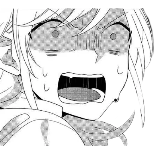 ahegao, emilia ahegao, ahegao branco preto, felix manga ahegao, ahegao anime black white