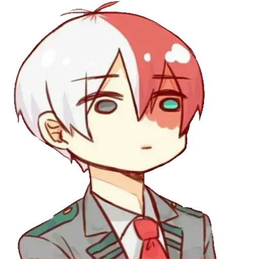 todoroki, shoto todoroki, todoroki shoto chibi, mi heroica academia