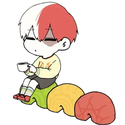 dessins d'anime, todoroki déco chibi, todoroki shoto chibi, anime chibi todoroki, todoroki sho chibi avec un crayon