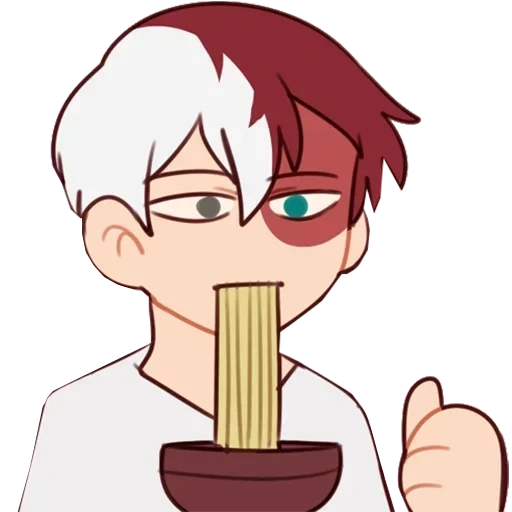 todoroki, vite dell'albero ospitante, i personaggi degli anime, todoro mu uto teng chibi, anime todoroki chibi