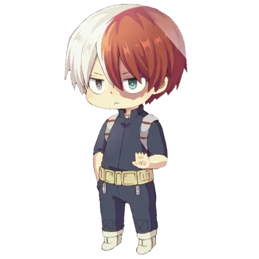 todoro wood red cliff, todoro wood rattan red cliff, anime todoroki red cliff, my hero academy, animation chibi household tree rattan