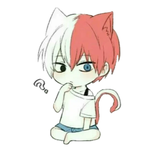 chibi kun, todoro wood red cliff, todoro wood rattan red cliff, todoroki neko chibi, anime todoroki red cliff