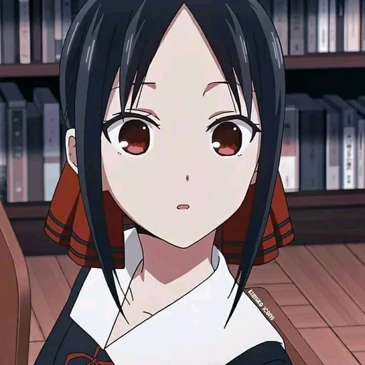 kagaya hemiya, anime girl, kaguya sama icon, capture d'écran d'atractylodes kagaya, kaguya sama wa kokurasetai