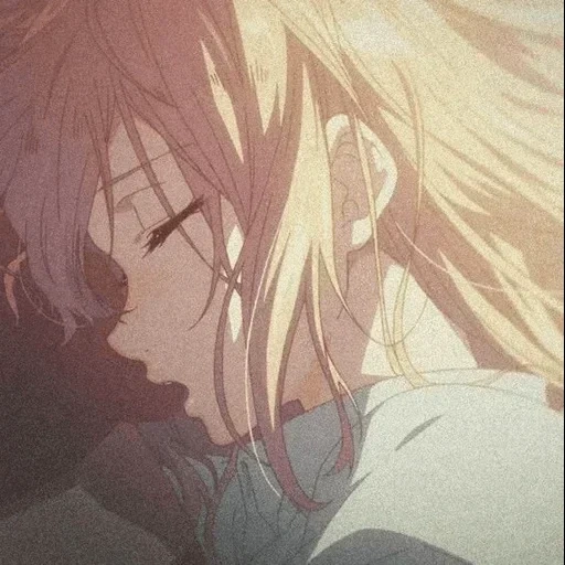 violet evergarden, вайолет эвергарден, вайолет эвергарден аниме 2018, аниме вайолет эвергарден поцелуй, аниме вайолет эвергарден 1 поцелуй