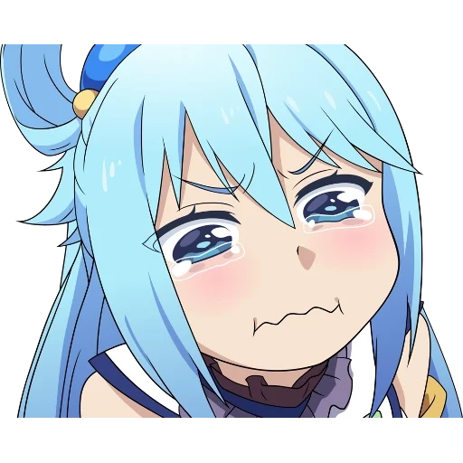 konosuba, aqua konosuba, аква коносуба, аква коносуба crying