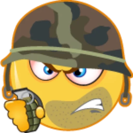 military, emoji soldiers, smiley fodder, military emoticons, smiley automatic
