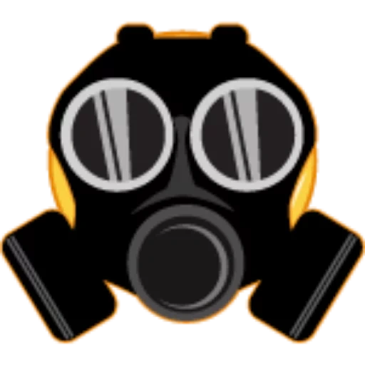 masque, masque à gaz, silhouette de monogaz, antigaz avec un fond vide, vecteur de masque à gaz respirateur