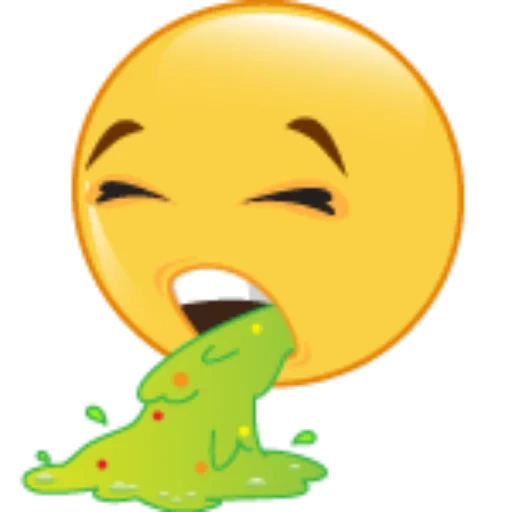 emoji vomitando, smiley vomitando, smiley está doente