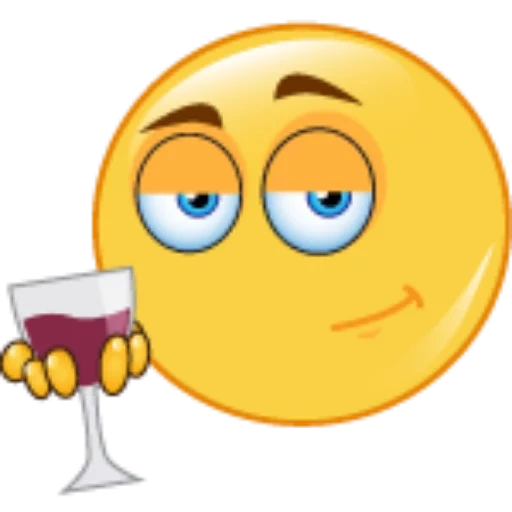 smiley wine, the objects of the table, beautiful emoticons, postcards smiley, smiley emoticons