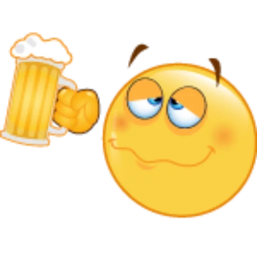 smile beer, smiley beer, drunk smiley, big emoticons, funny emoticons