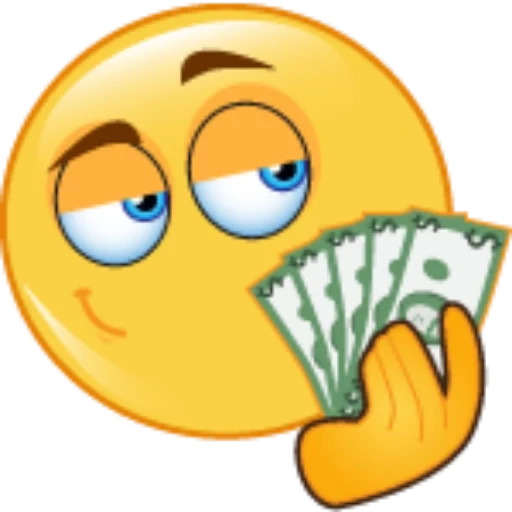 dinero, sonreír dinero, dinero sonriente, dinero smiley, smiley con dinero