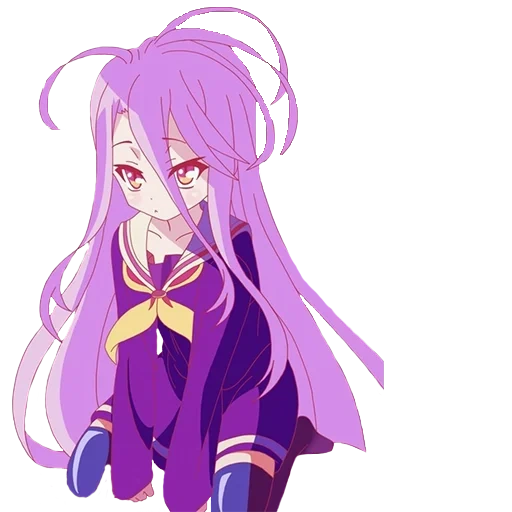 shiro, animation, cartoon character, no game no life shiro, shiro has no games and no life