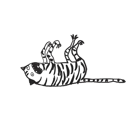 tiger, white tiger, tiger template, stick tiger, water tiger stencil