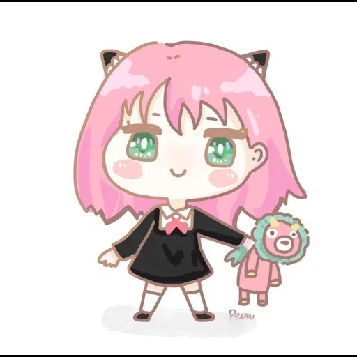 anime, chibi niedlich, chibi charaktere, anime charaktere, zero anime chibi anime