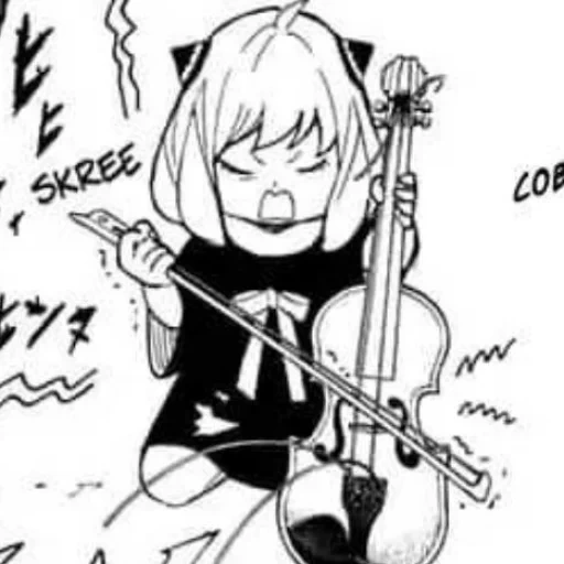 animation, anime rock, cartoon guitar, anime picture, anime girl