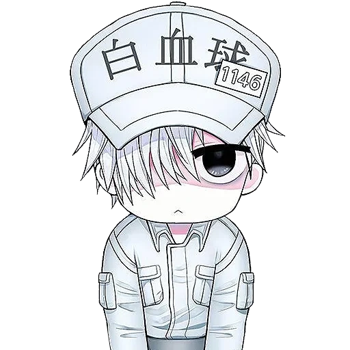 picture, anime drawings, hataraku saibou, anime characters, cute drawings of chibi