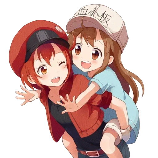 hataraku saibou, аниме персонажи, hataraku saibou моноцит, hataraku saibo tickling, клетки за работой hataraku saibou