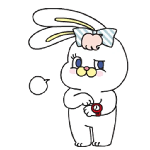 bunny, disegno di coniglio, ricos dolce vita, la dolce vita di rico, animazione rabbit snepa