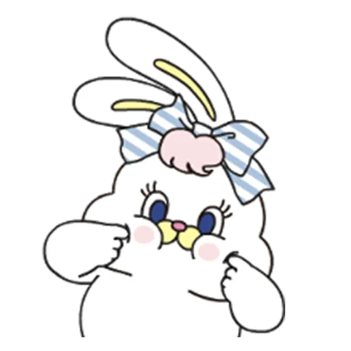 clipart, rabbit fantik, desenho de coelho, ricos sweet life, animação rabbit snepa