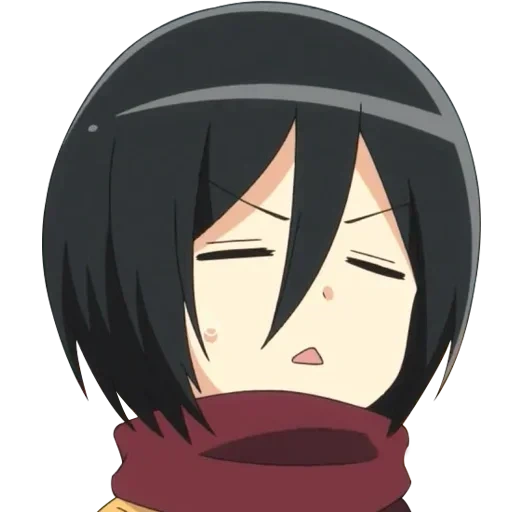 mikasa, tres seto chibi, ataque de mikasa, mika saah alto, tres ataques de dios titán