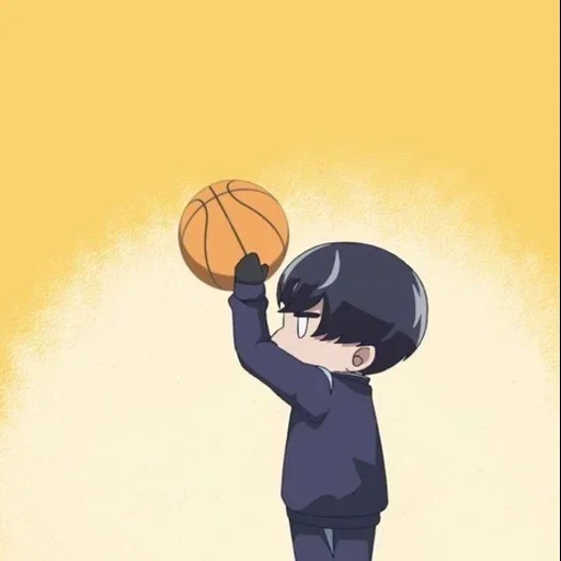immagine, personaggi anime, clean aoyama kun, basketball kuroko chibi, basket kuroko hanamia makoto