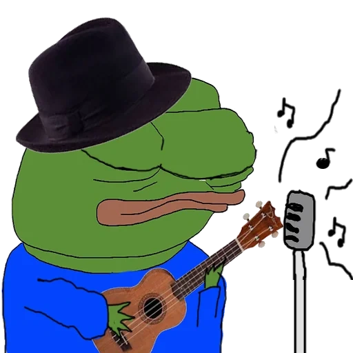 pepe, pepe frog, katak pepe, gitar pepe frog, musisi katak pepe