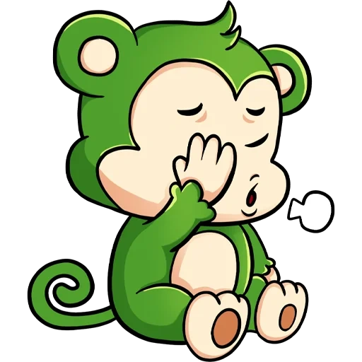 un petit singe, dessin animé de singe