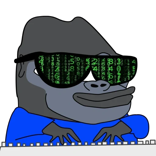 modelo pepe, código memes, hacker pepe, hackerman pepe, modelo de balão pepe