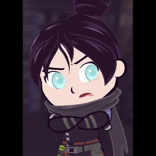 anime, eren levi chibi, anime charaktere, tibi apex legends, watson apex tooncraft