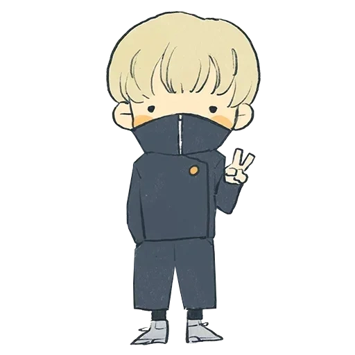 foto, chibi yungi, chibi jimin, jujutsu kaisen