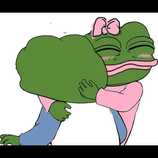 pepé, anime, crapaud pepe, grenouille mem, pepe câlins